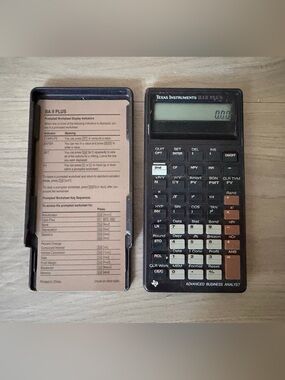 Vintage Texas Instruments BA II Plus Calculator Advanced Business Calculator